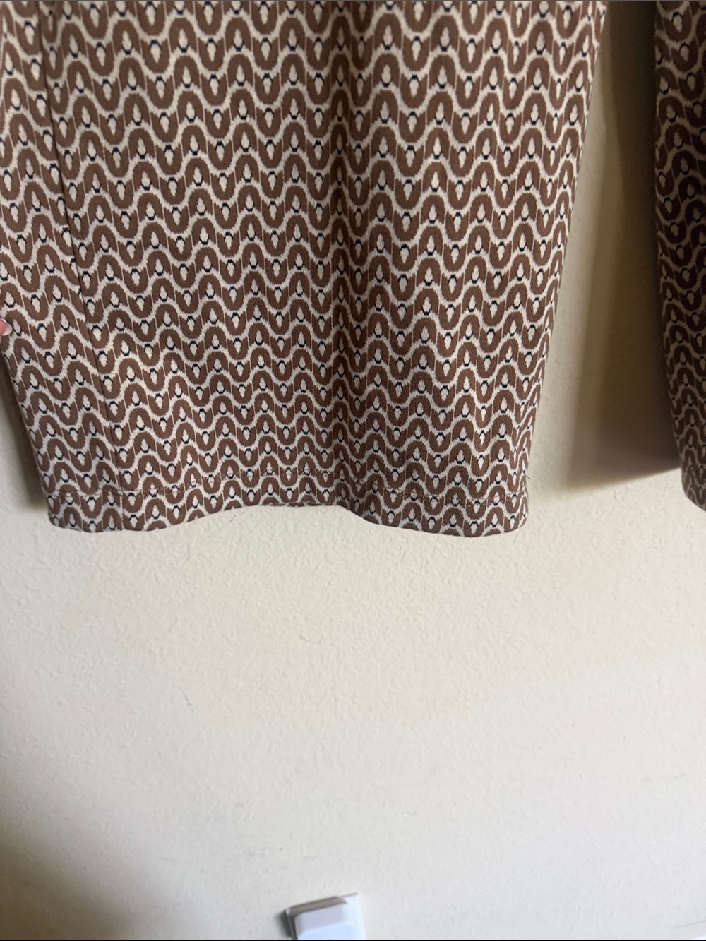 Max Studio Brown Patterned Wide Leg Pants - Picture 5 of 5